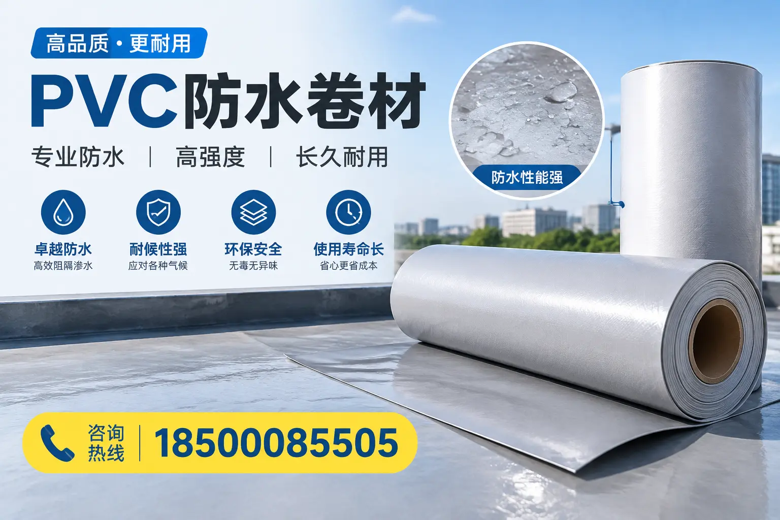 PVC防水卷材的安装方法与注意事项,南昌用户必看